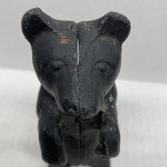Antique Coin Bank A.C. Williams Cast Iron Begging Standing Black Bear - Picture 7 of 12